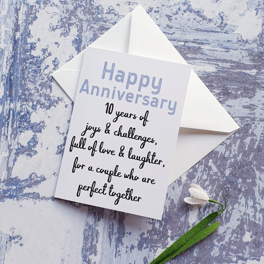 Wedding Anniversary Numbered Greeting Cards
