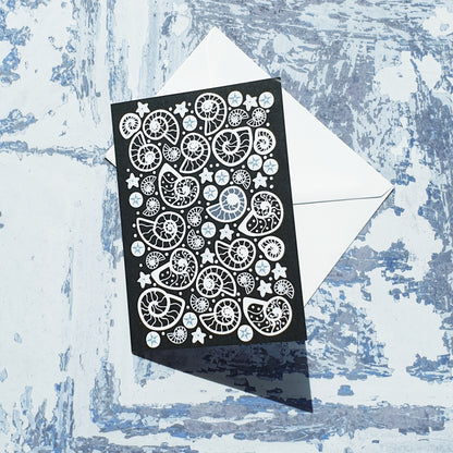 Fossil Beach Notelet Cards