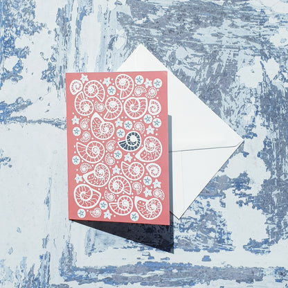 Fossil Beach Notelet Cards