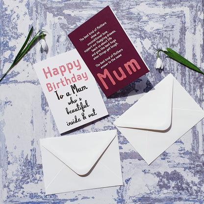Mum Words Greeting Card