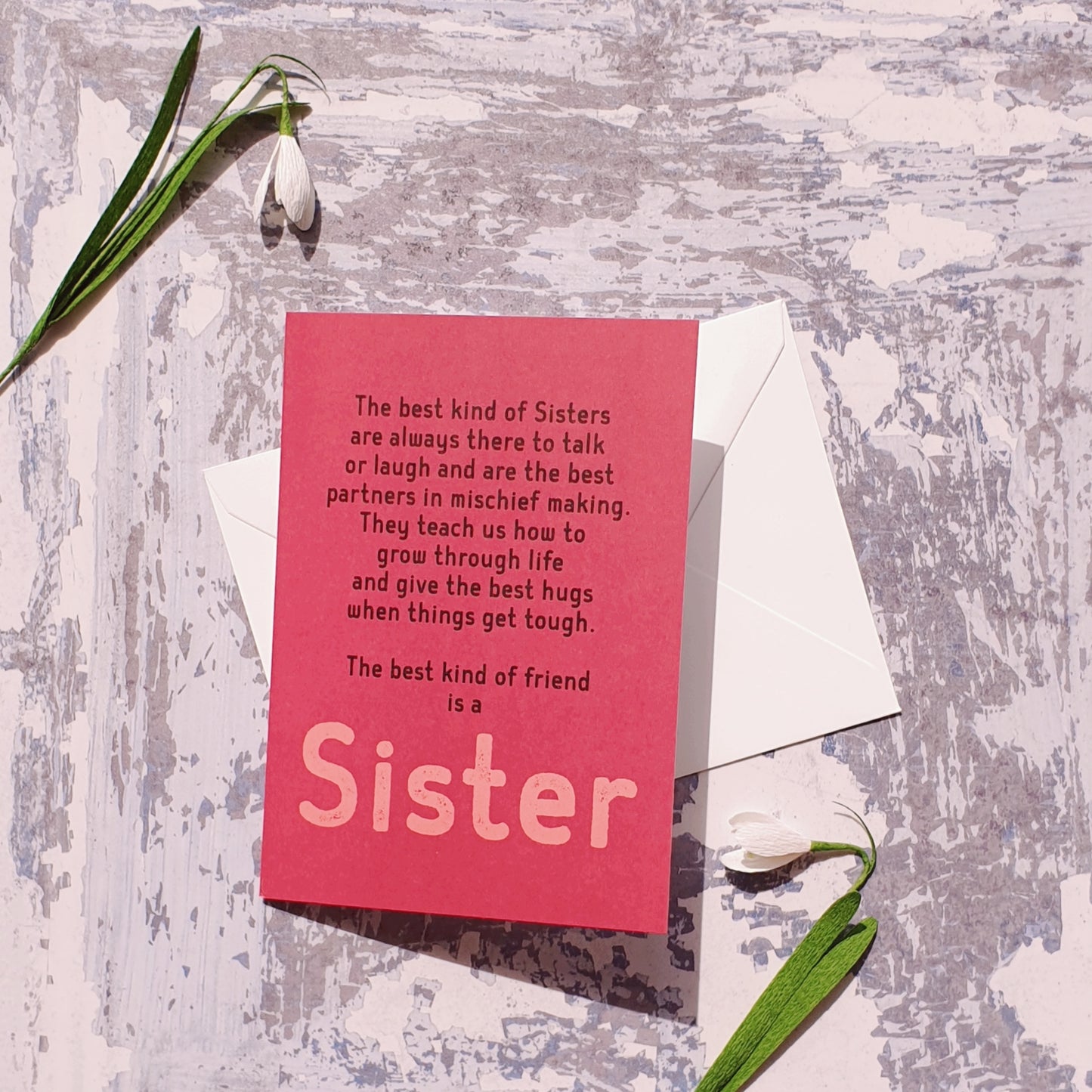 Sister Words Greeting Card