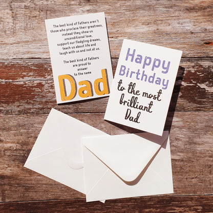 Dad Words Greeting Card