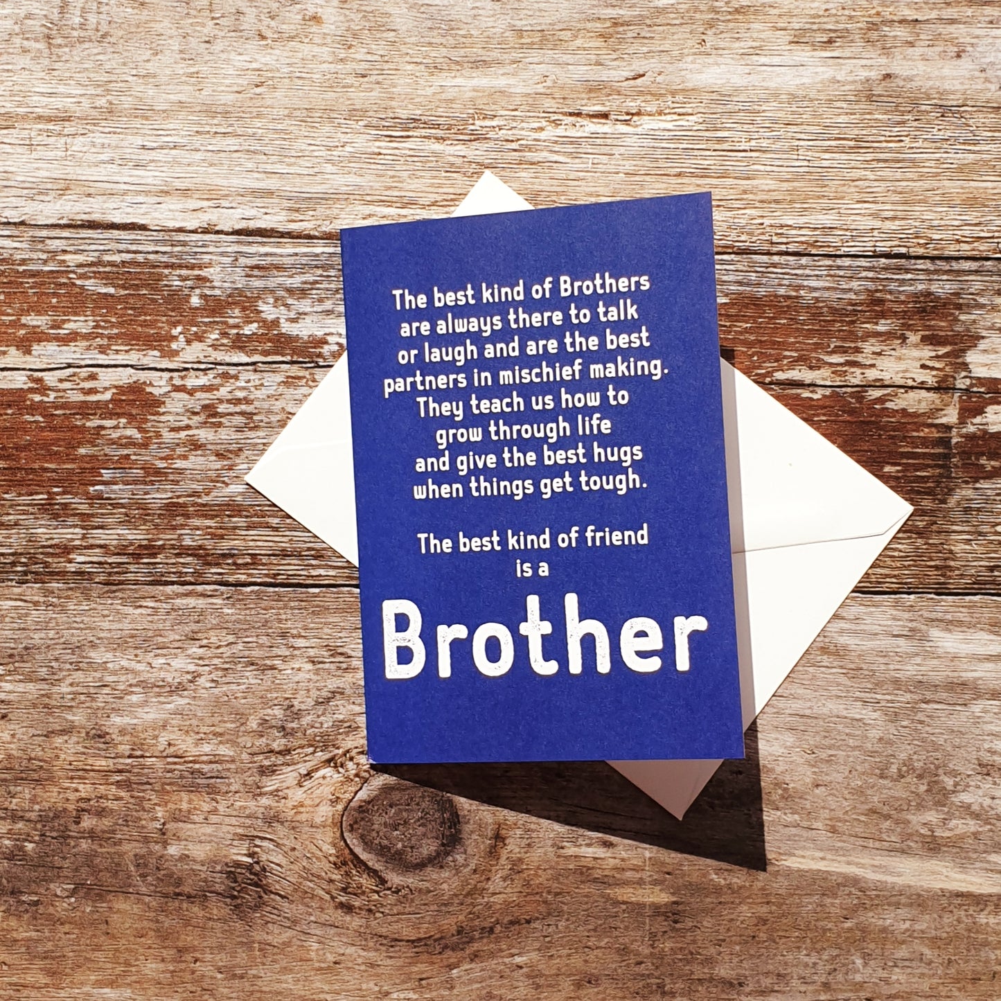 Brother Words Greeting Card