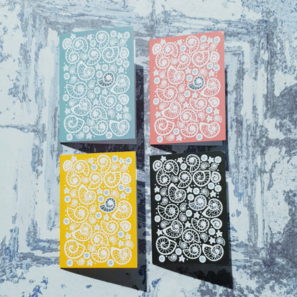 Fossil Beach Notelet Cards