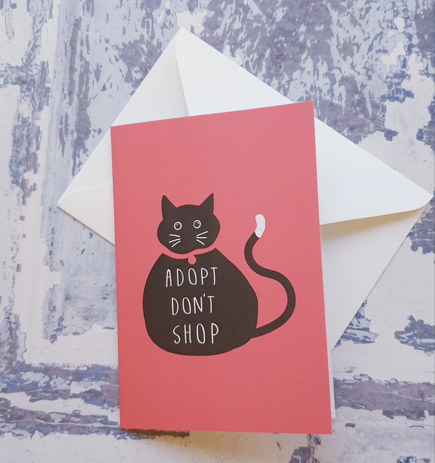Adopt Don't Shop Cat Greeting Card