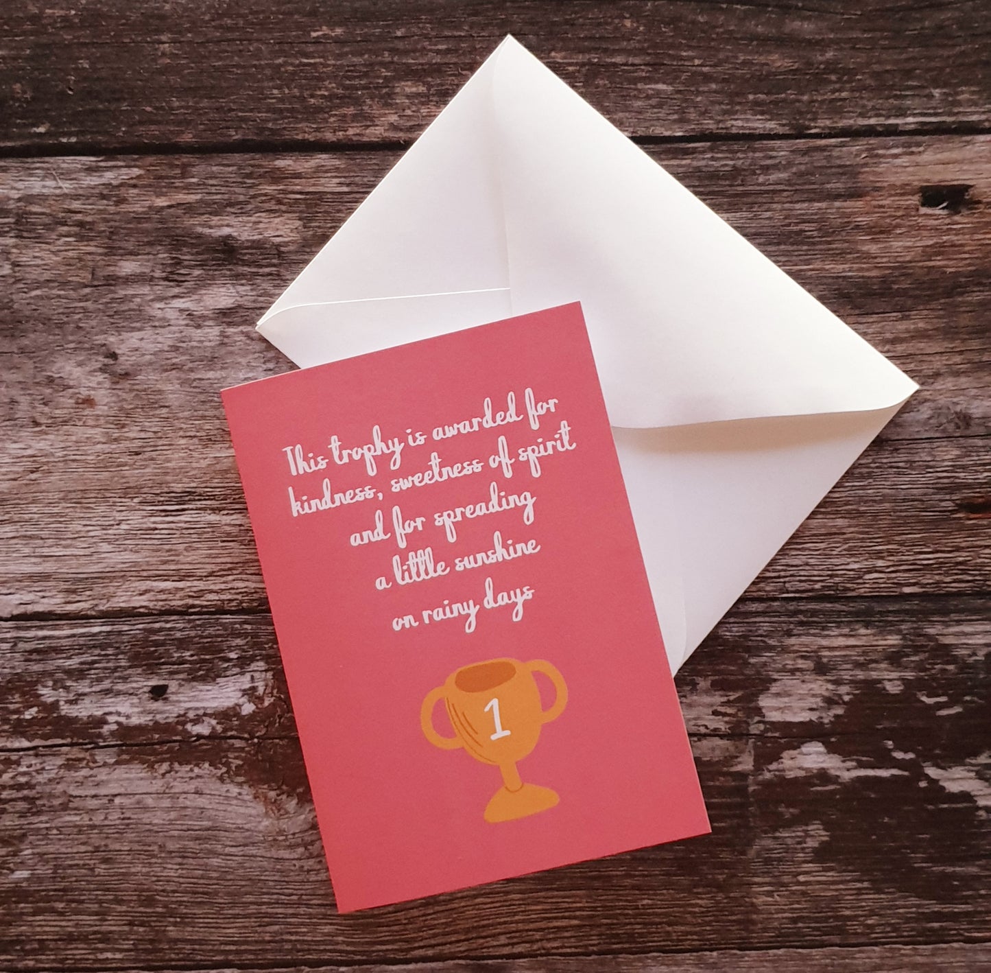 Kindness Trophy Greeting Card
