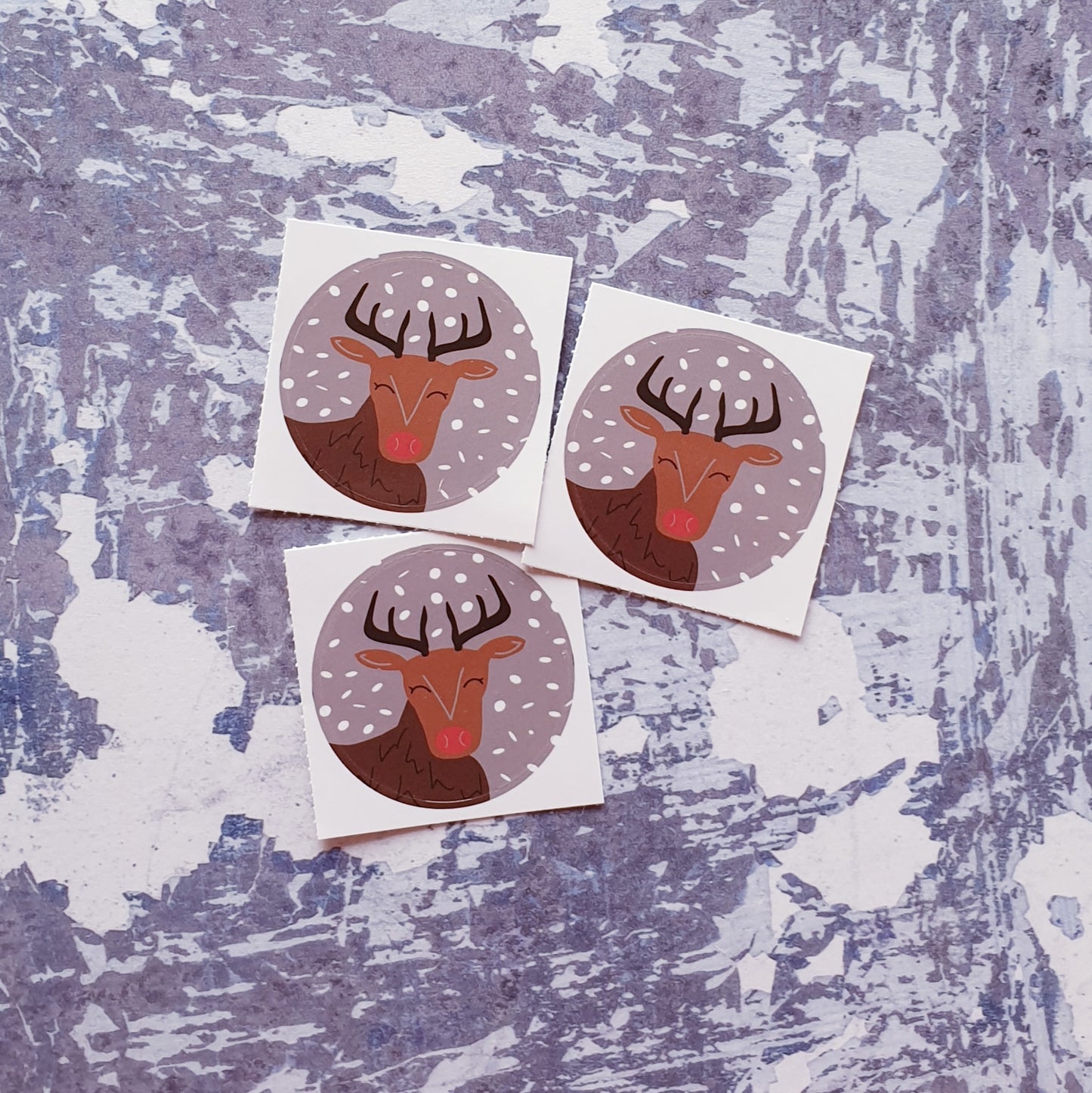 Reindeer 38mm Vinyl Sticker