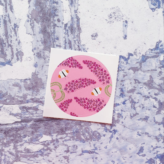 Buddleia Love 38mm Vinyl Sticker
