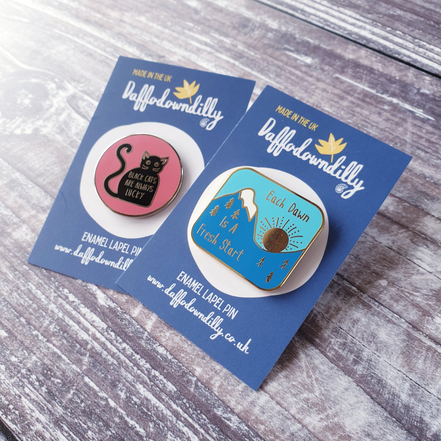 Each Dawn is a Fresh Start hard enamel brooch