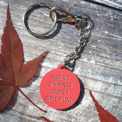 Every Act of Kindness Wooden Keyring