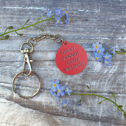 Every Act of Kindness Wooden Keyring