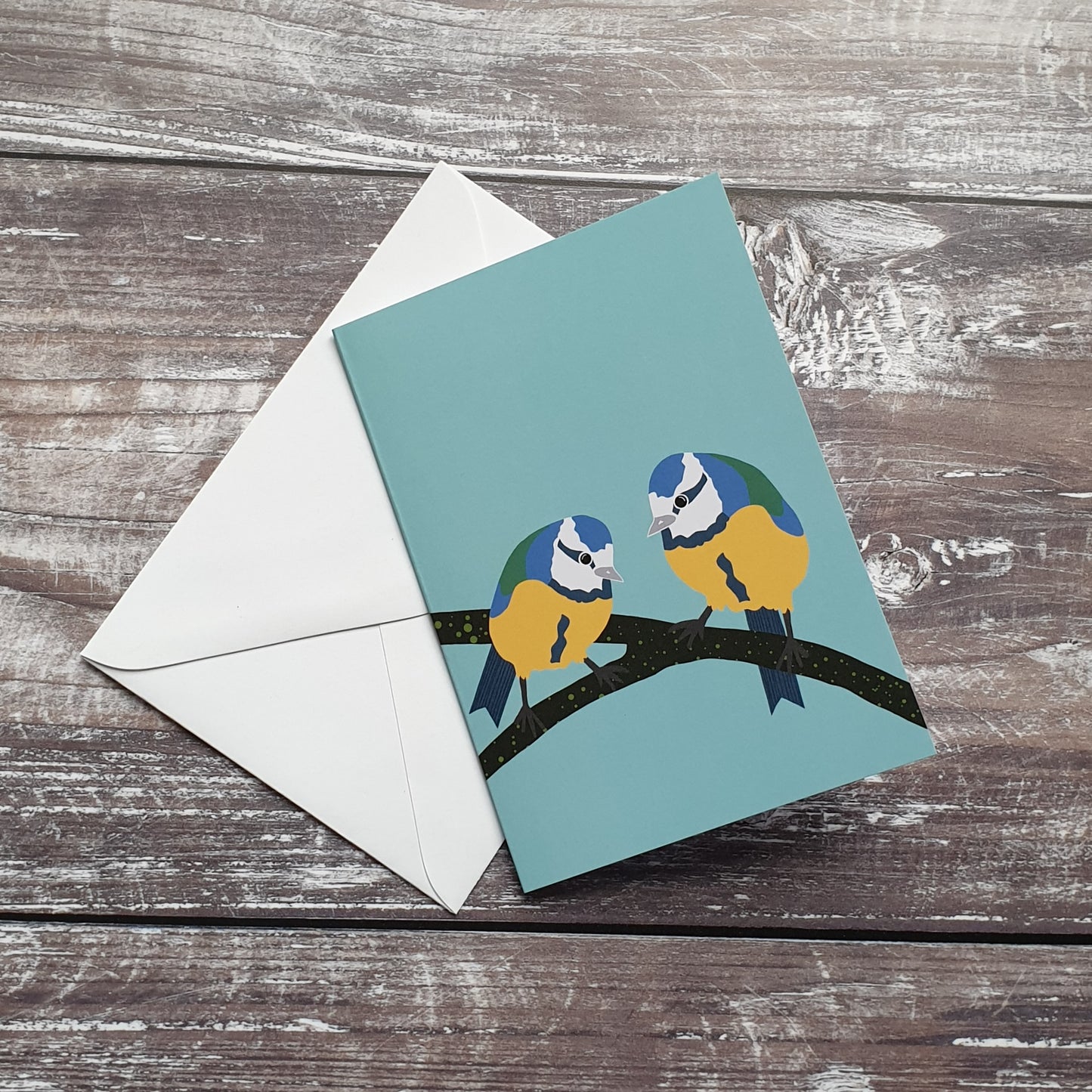 Bluetits Notelet Greeting Card