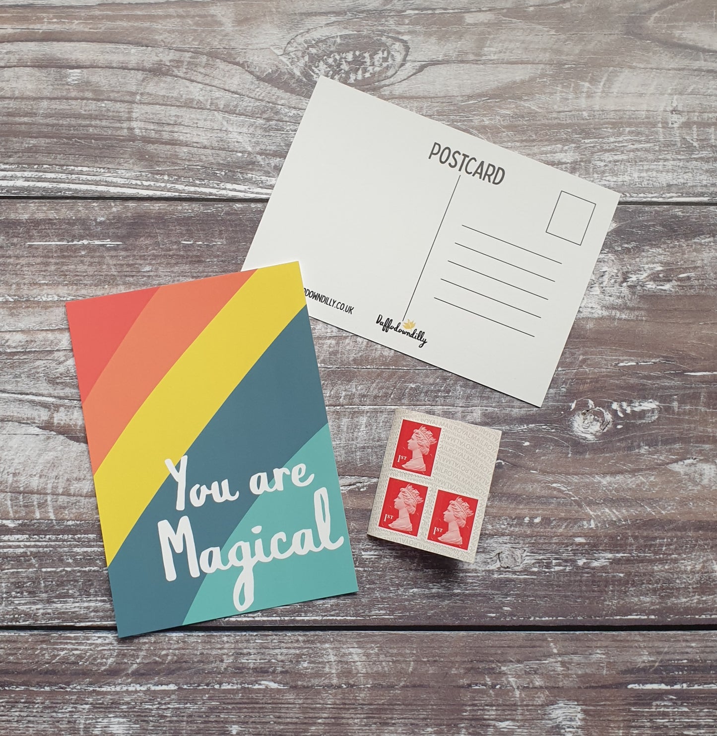 You Are Magical Rainbow Postcard
