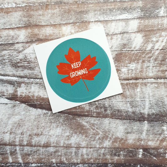 Keep Growing 38mm Vinyl Sticker