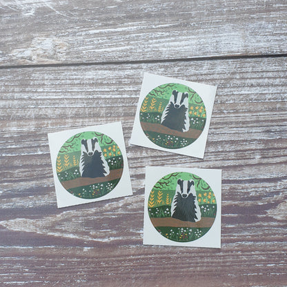 Badger 38mm Vinyl Sticker