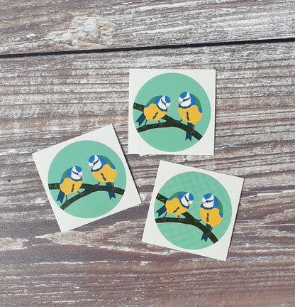 Bluetits 38mm Vinyl Sticker