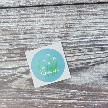 Persevere 38mm Vinyl Sticker