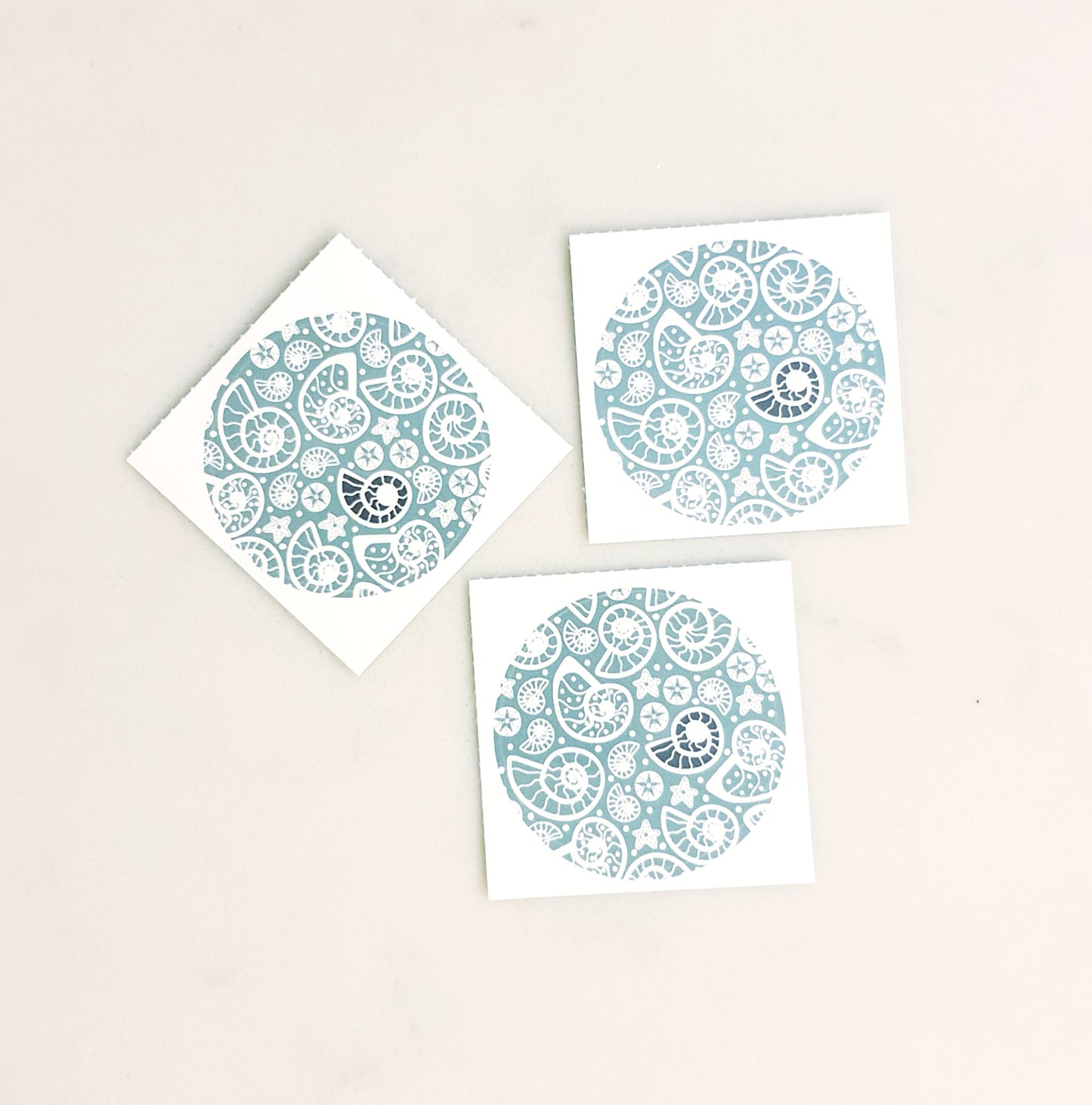 Fossil Beach 38mm Vinyl Stickers
