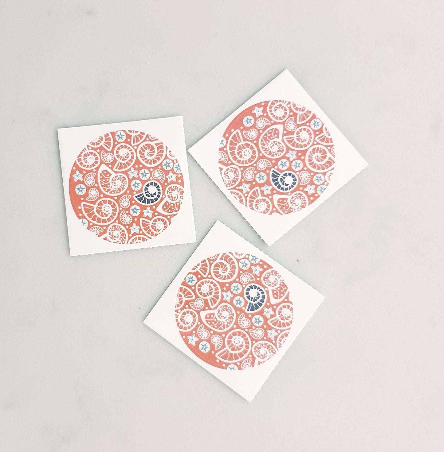 Fossil Beach 38mm Vinyl Stickers