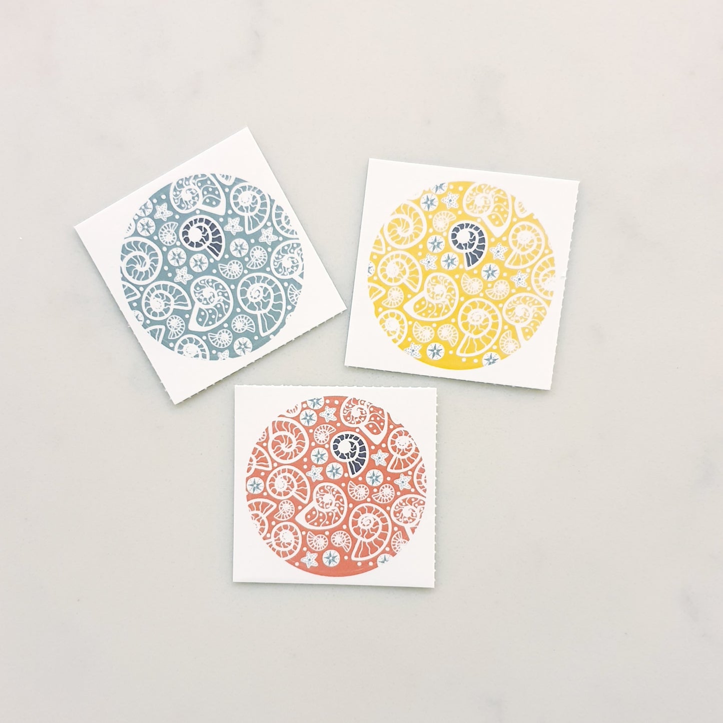 Fossil Beach 38mm Vinyl Stickers