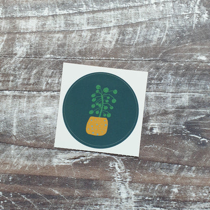 Pilea 38mm Vinyl Sticker