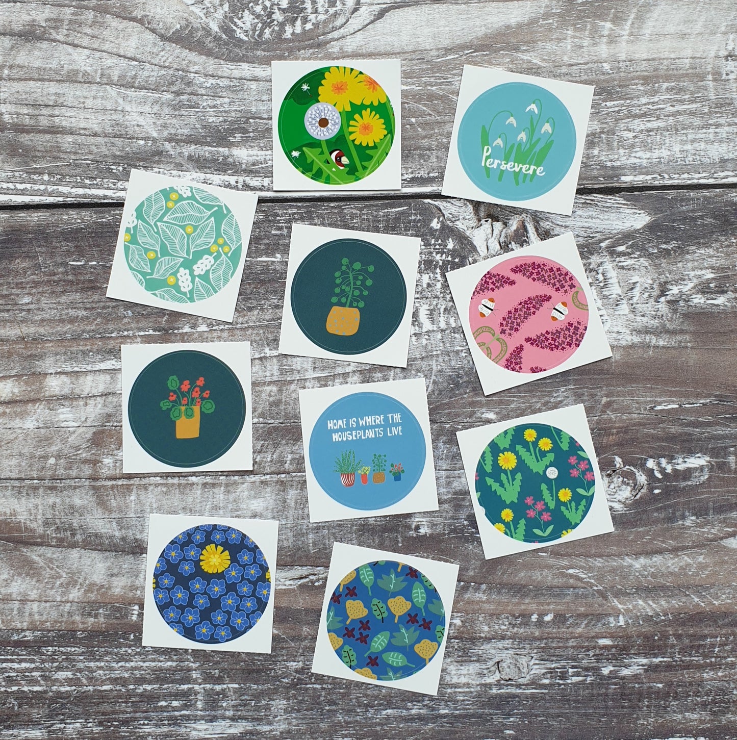 Geranium 38mm Vinyl Sticker