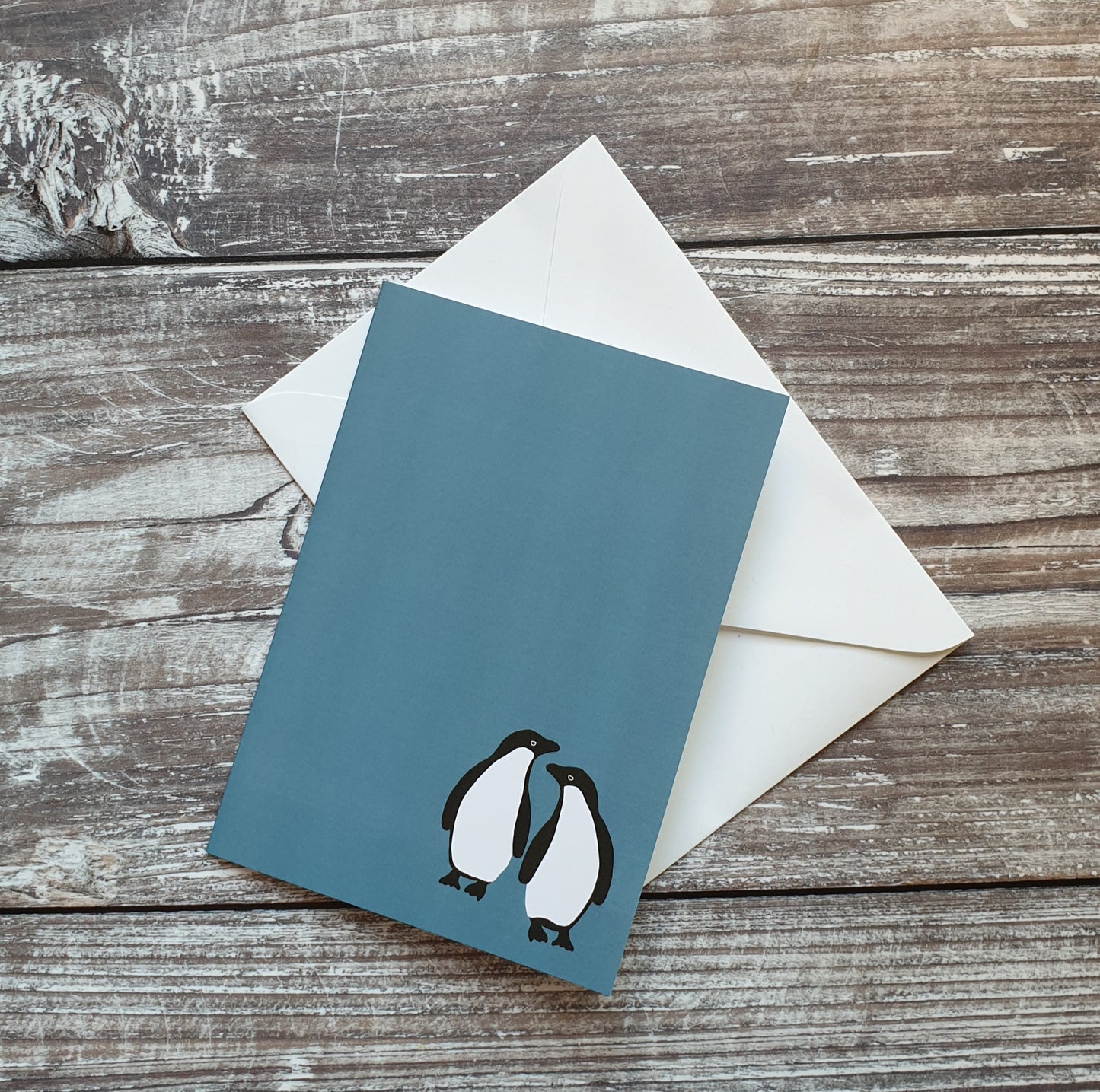 Adelie Penguin Pair Greeting Card