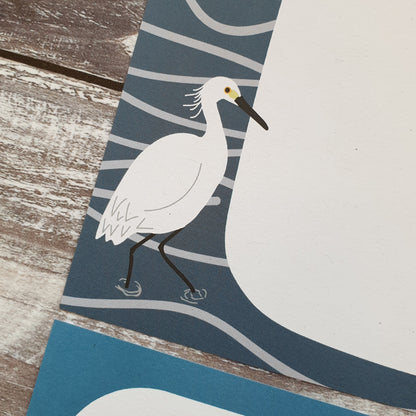 Waterbirds Gift Note - Set of 4