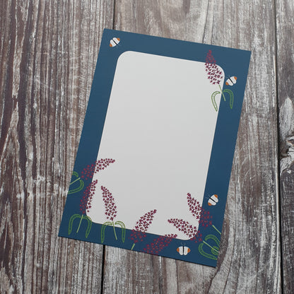 Buddleia and Daisy Writing Paper Set