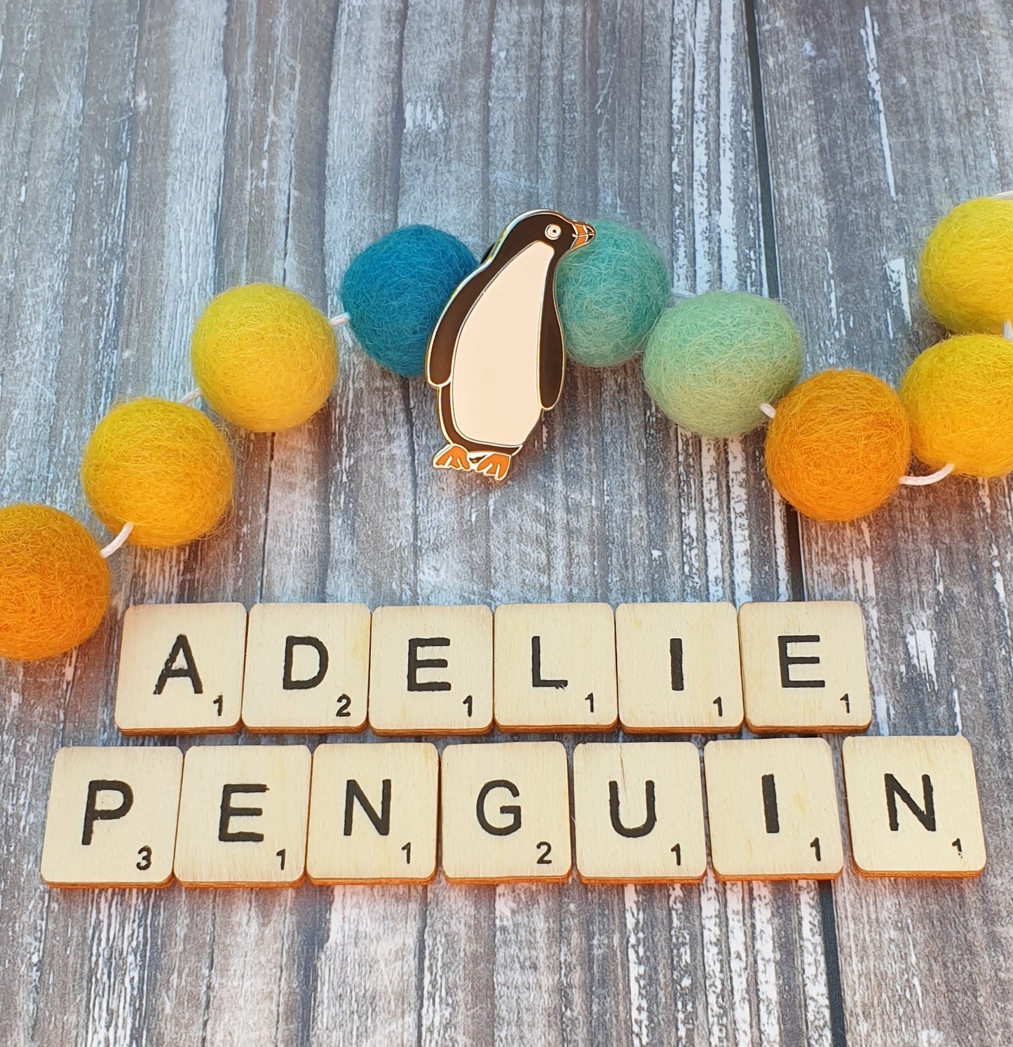 Adelie Penguin hard enamel brooch
