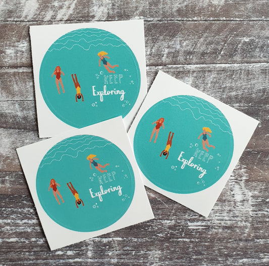 Keep Exploring 38mm Vinyl Sticker