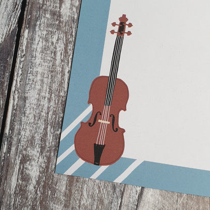 Guitar and Violin Mini Note Writing Set