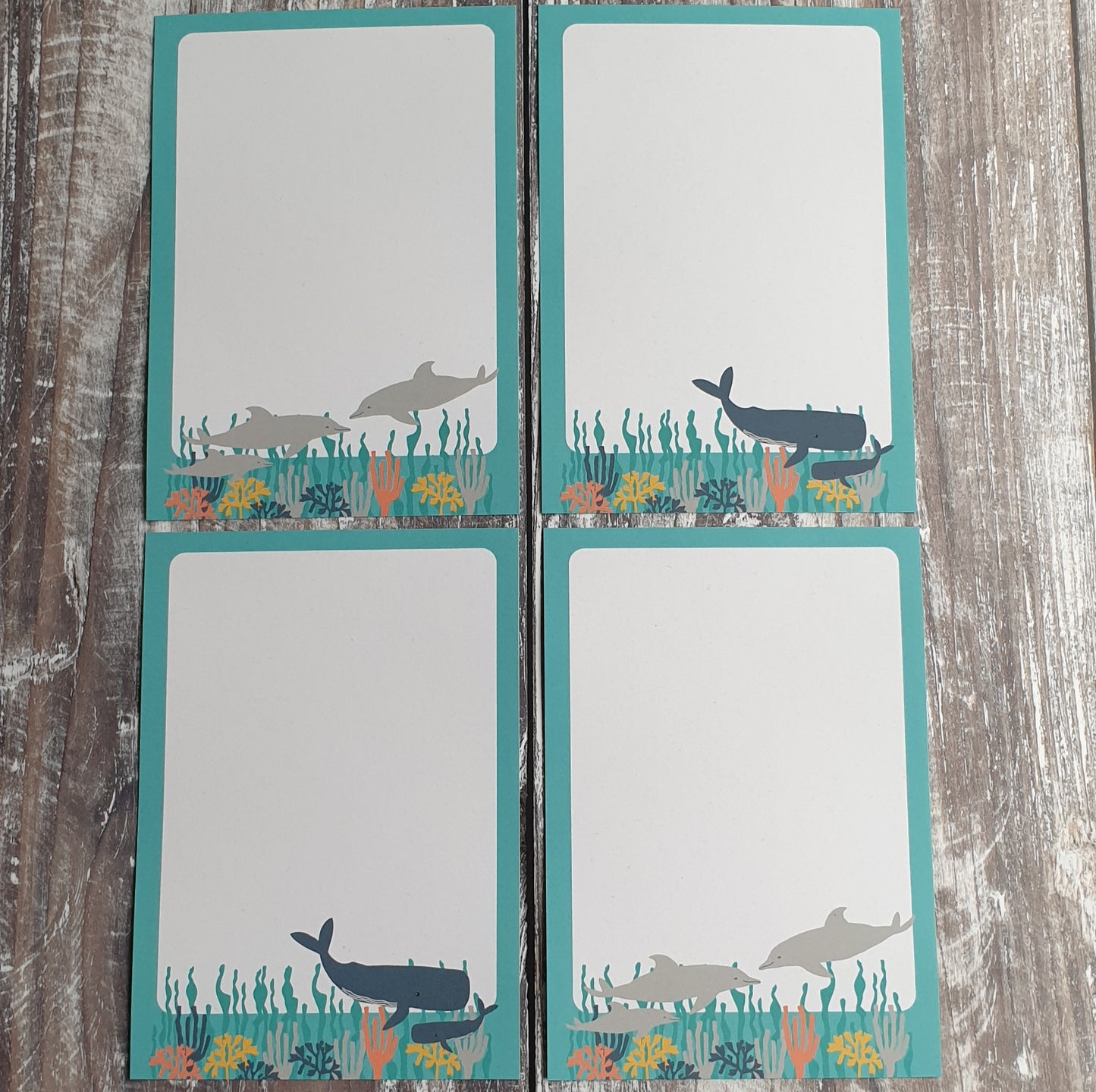 Cetaceans Gift Note - Set of 4