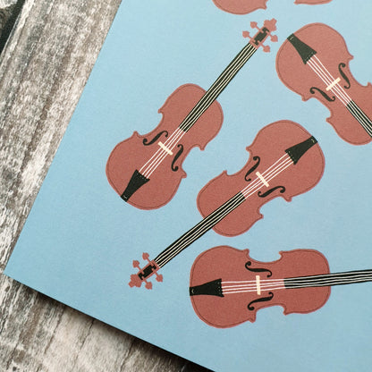 Massed Violins Greeting Card
