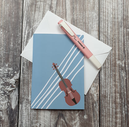 Solo Violin Greeting Card