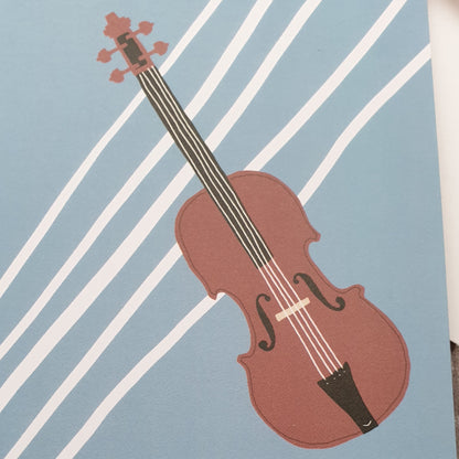 Solo Violin Greeting Card