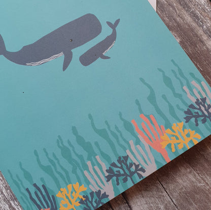 Whale Greeting Card