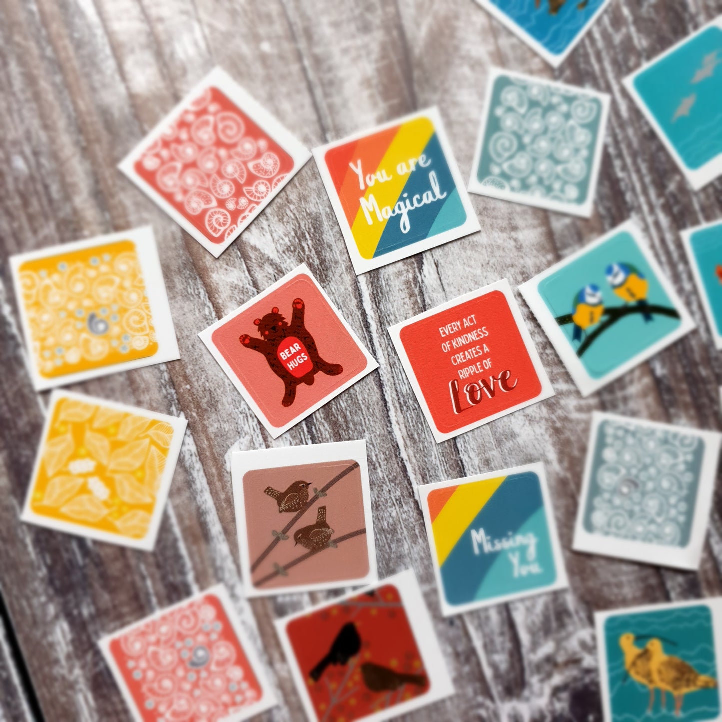 Songbirds Envelope Sticker Sets