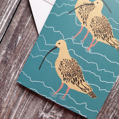 Curlew Family Greeting Card