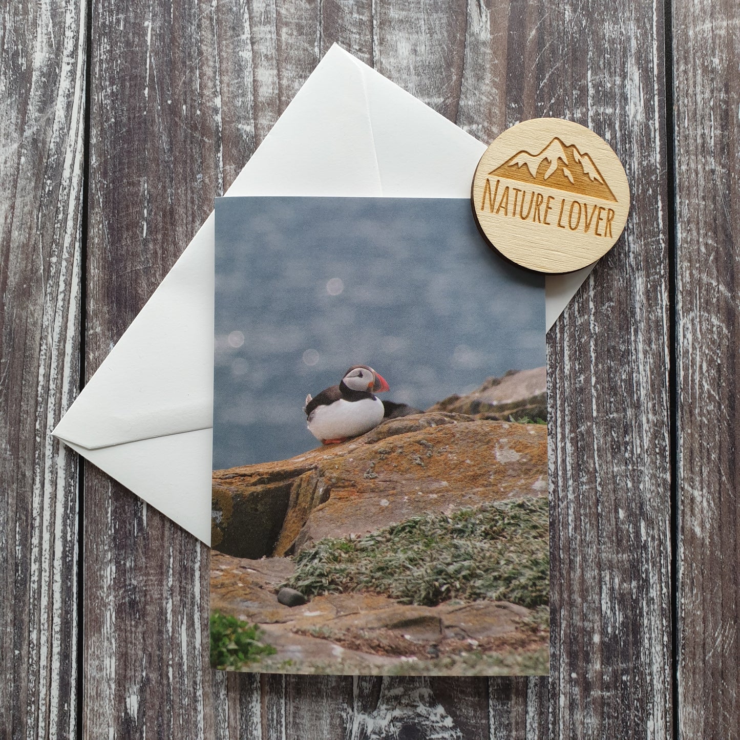 Puffin Photographic Greeting Card