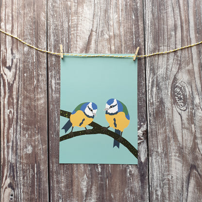 Bluetits Art Print