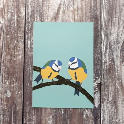 Bluetits Art Print