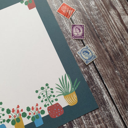 Houseplants Writing Paper Set
