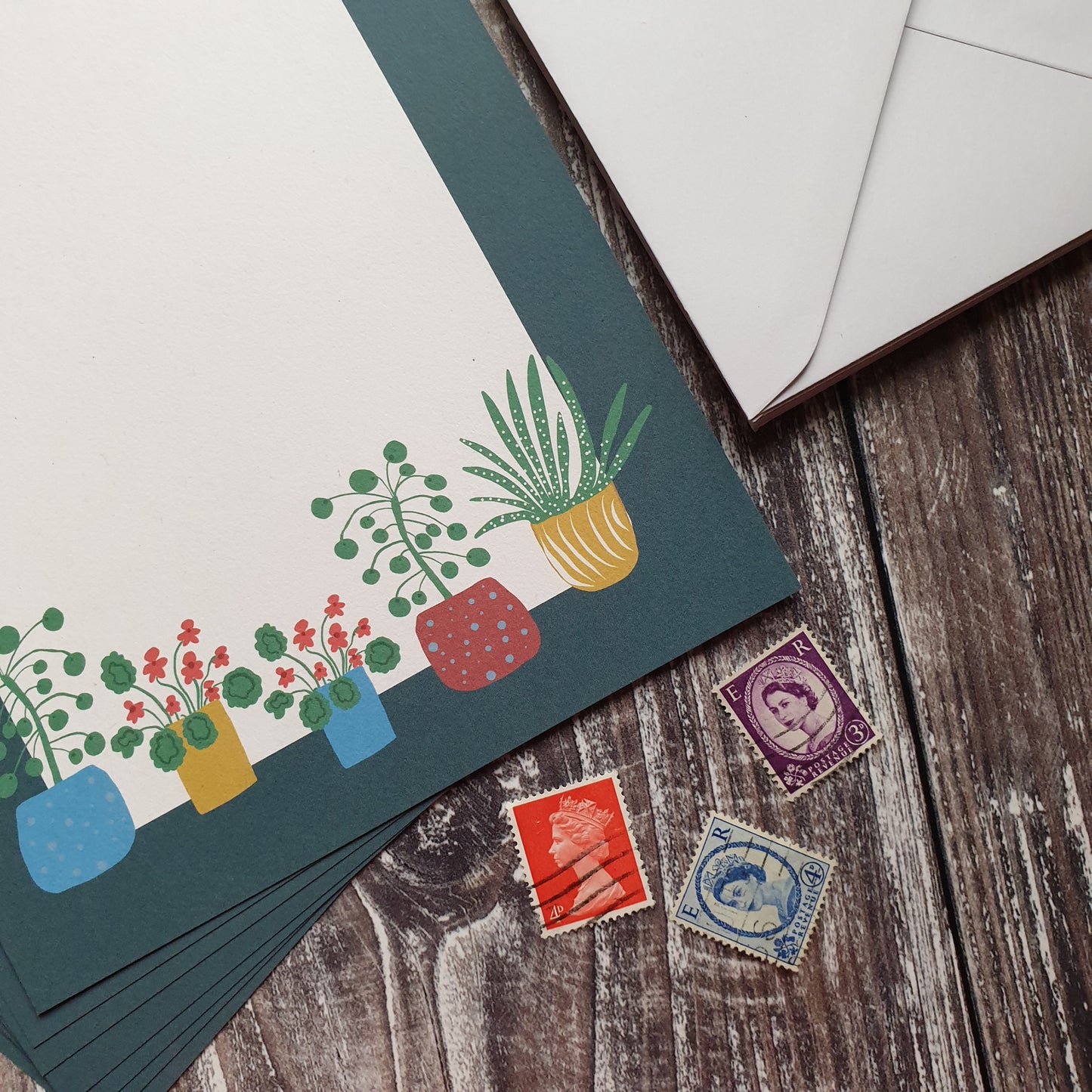 Houseplants Writing Paper Set