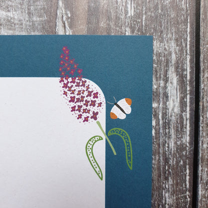 Buddleia and Daisy Writing Paper Set