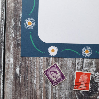 Buddleia and Daisy Writing Paper Set