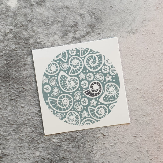 Fossil Beach 38mm Vinyl Stickers