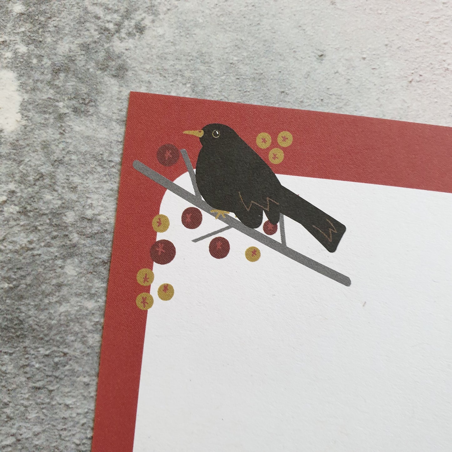 Blackbirds Gift Note - Set of 4