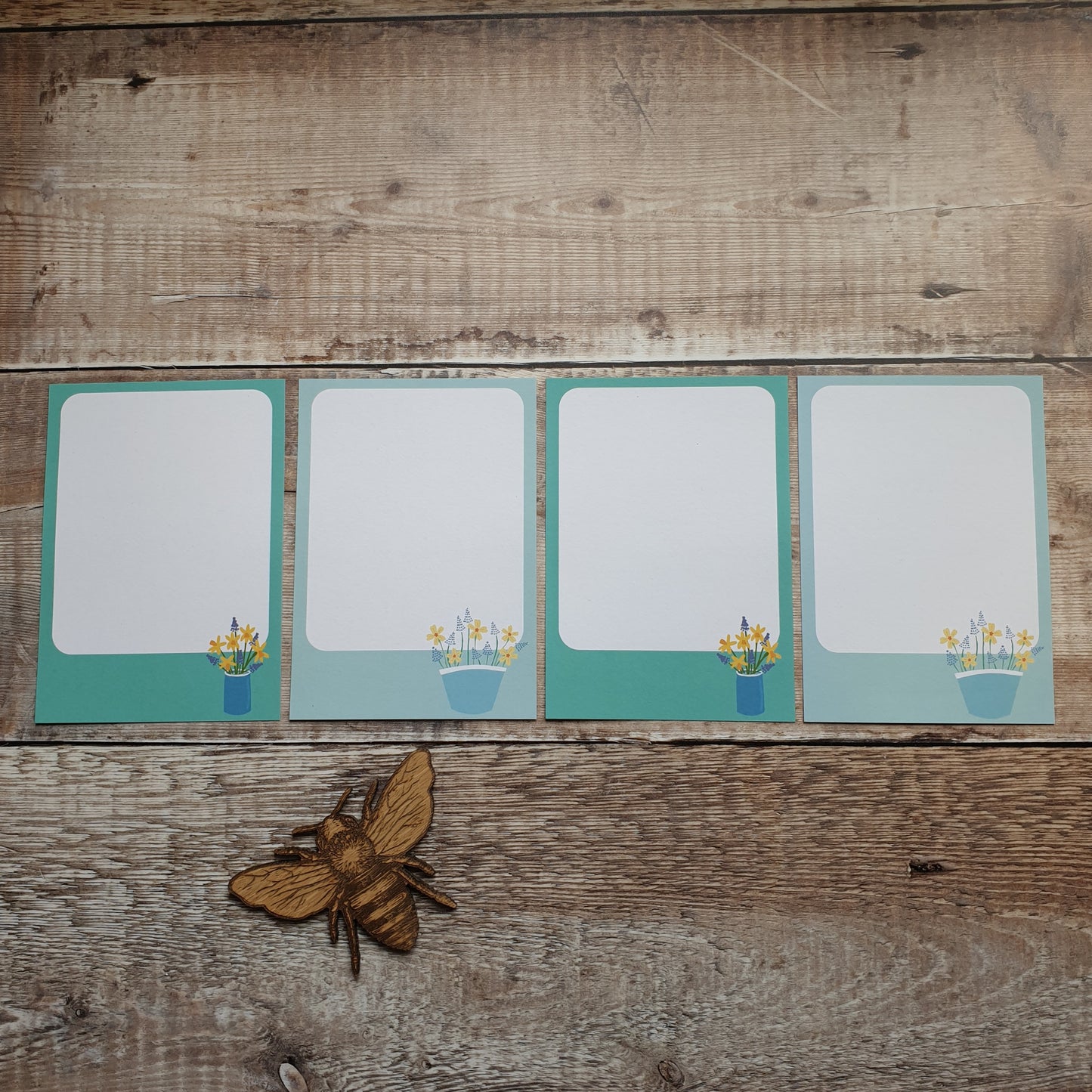 Spring Flowers Gift Notes - Set of 4