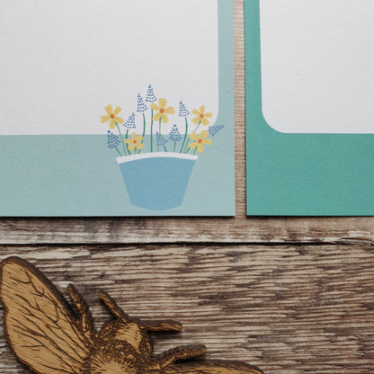 Spring Flowers Gift Notes - Set of 4